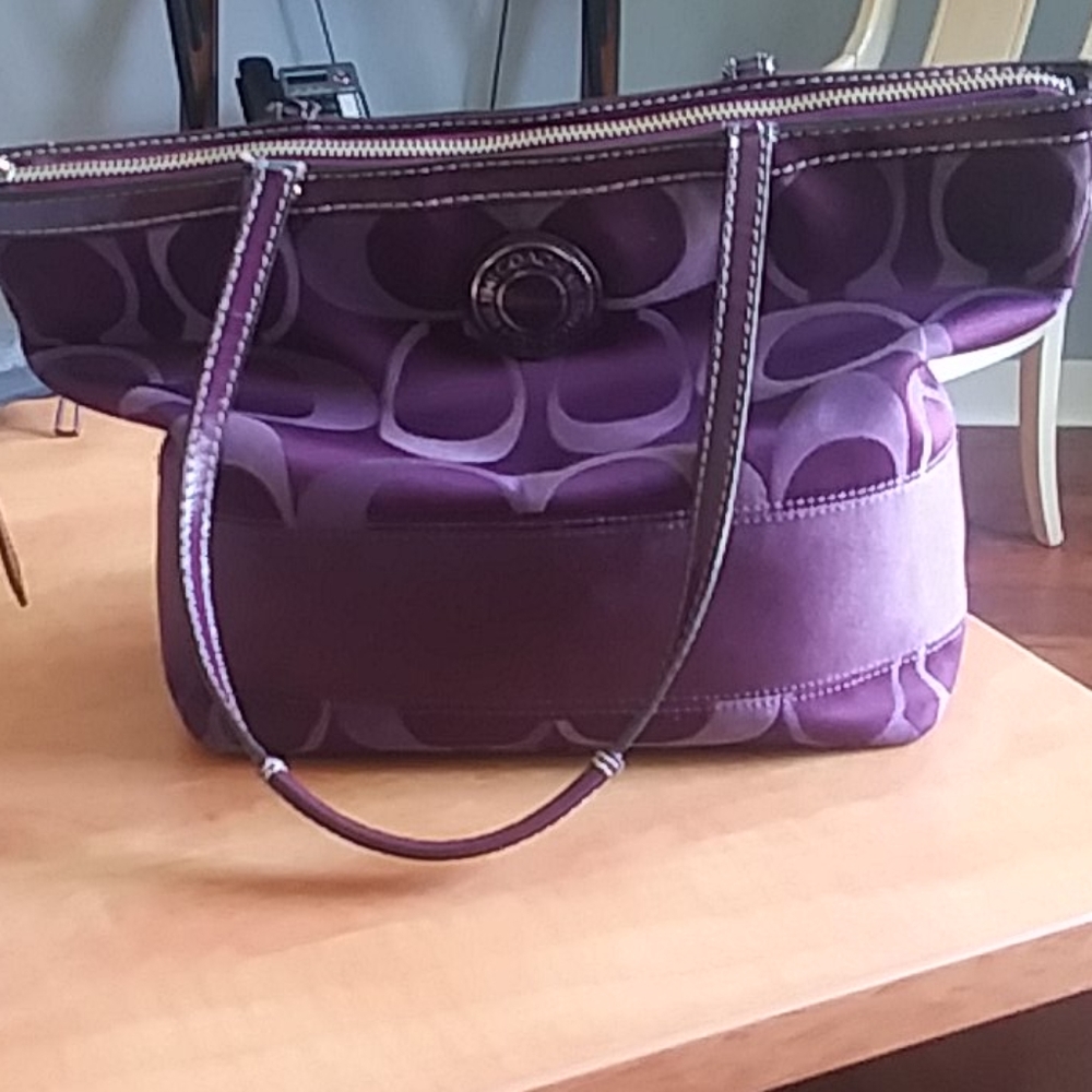 Purple Coach Purse